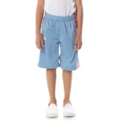 Kids 222 Banda Treadwellz Shorts - Light Blue Pink