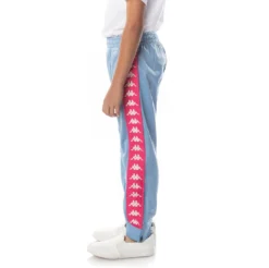 Kids 222 Banda Rastoriazz Trackpants - Light Blue Pink -Kappa 304KQW0Y D3F 3