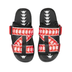 222 Banda Mitel 1 Sandals - Black Red White 6 222 Banda Mitel 1 Sandals - Black Red White -Kappa 304KUQ0 A4W 02