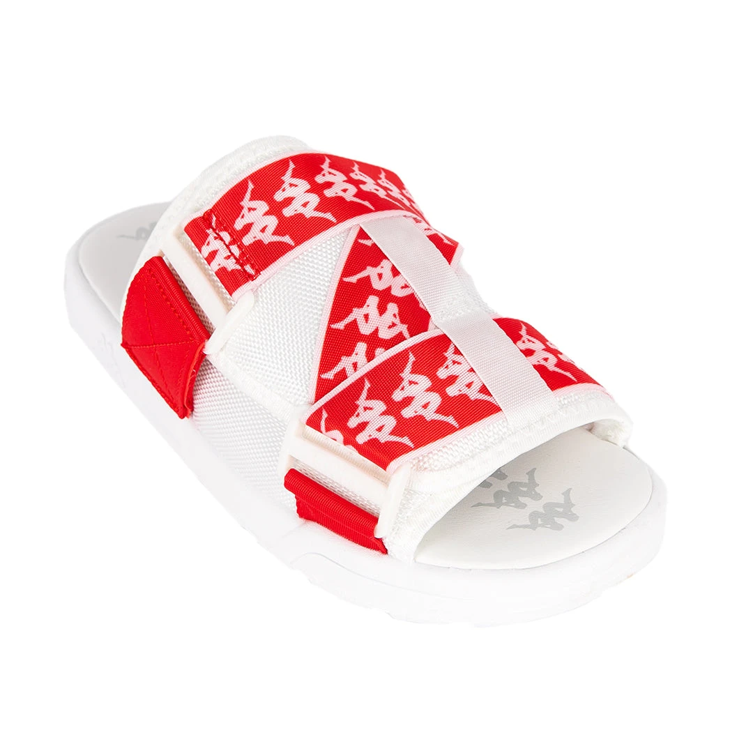 222 Banda Mitel 1 Sandals - White Red 2 222 Banda Mitel 1 Sandals - White Red - Image 2