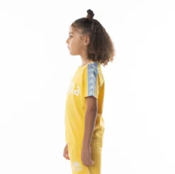 Kids 222 Banda Balima T-Shirt - Yellow Light Blue -Kappa 304NQ00Y D3D 3