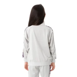 Kids 222 Banda Dullo Track Jacket - Grey Silver -Kappa 3113L9WY A0V 4 scaled