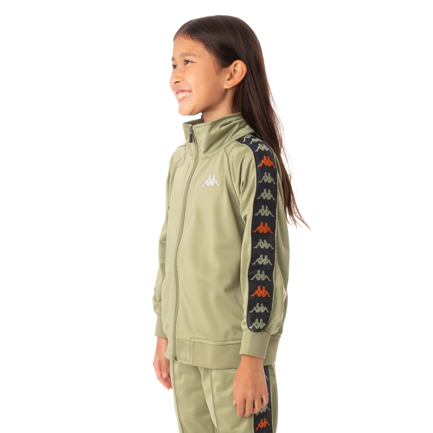 Kids 222 Banda Dullo Track Jacket -Green Salvia 2 Kids 222 Banda Dullo Track Jacket -Green Salvia - Image 2