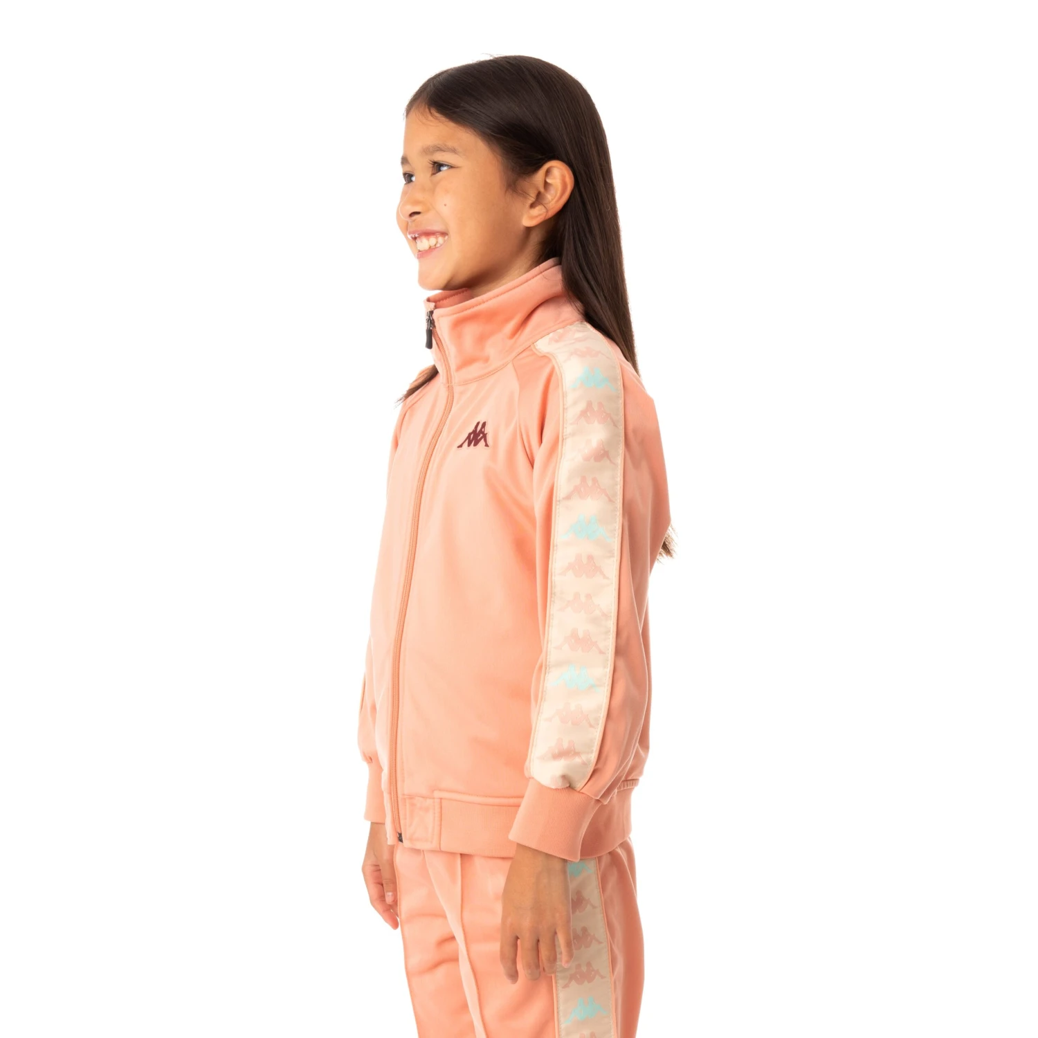 Kids 222 Banda Dullo Track Jacket - Pink Coral 2 Kids 222 Banda Dullo Track Jacket - Pink Coral - Image 2