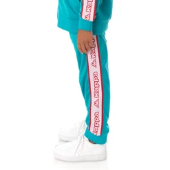 Kids Logo Tape Alic 2 Trackpants - Peacock -Kappa 311B6YWY A3T 2