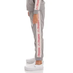 Kids Logo Tape Alic 2 Trackpants - Grey -Kappa 311B6YWY A4R 3