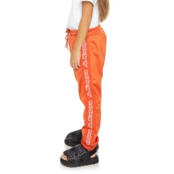 Kids Logo Tape Alic 2 Trackpants - Burnt Orange -Kappa 311B6YWY WGQ 3 scaled