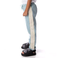 Kids Logo Tape Anira 2 Sweatpants - Light Blue -Kappa 311B72WY A15 3 scaled