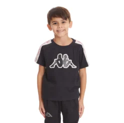 Kids Logo Tape Avirec 2 T-Shirt - Black Smoke