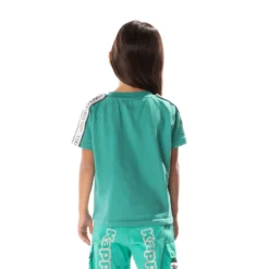 Kids Logo Tape Avirec 2 T-Shirt - Teal -Kappa 311B7CWY A6I 4 scaled