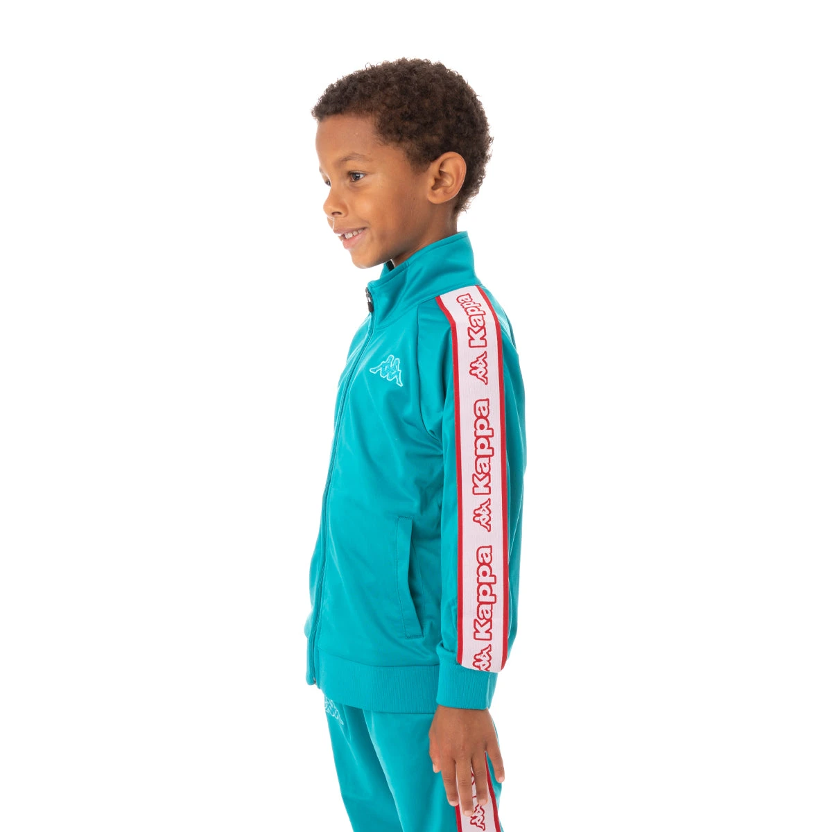 Kids Logo Tape Artem 2 Track Jacket - Peacock 2 Kids Logo Tape Artem 2 Track Jacket - Peacock - Image 2