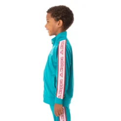 Kids Logo Tape Artem 2 Track Jacket - Peacock 6 Kids Logo Tape Artem 2 Track Jacket - Peacock -Kappa 311B7TWY A3T 2