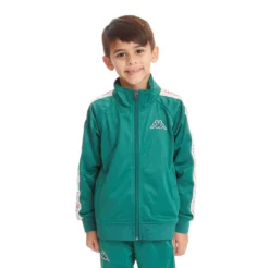 Kids Logo Tape Artem 2 Track Jacket - Dark Green