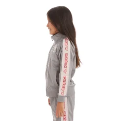 Kids Logo Tape Artem 2 Track Jacket - Grey -Kappa 311B7TWY A4R 3
