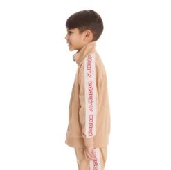 Kids Logo Tape Artem 2 Track Jacket - Beige -Kappa 311B7TWY A4S 3