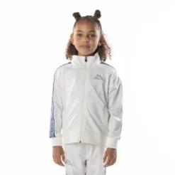 Kids Logo Tape Artem 2 Track Jacket - White Blue