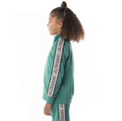 Kids Logo Tape Artem 2 Track Jacket - Teal -Kappa 311B7TWY A6I 3