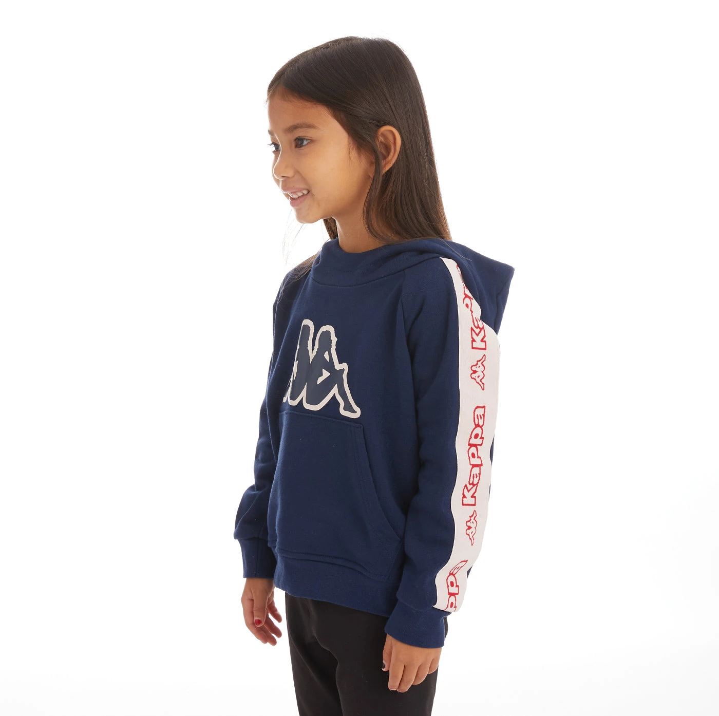 Kids Logo Tape Apet 2 Hoodie - Navy 2 Kids Logo Tape Apet 2 Hoodie - Navy - Image 2