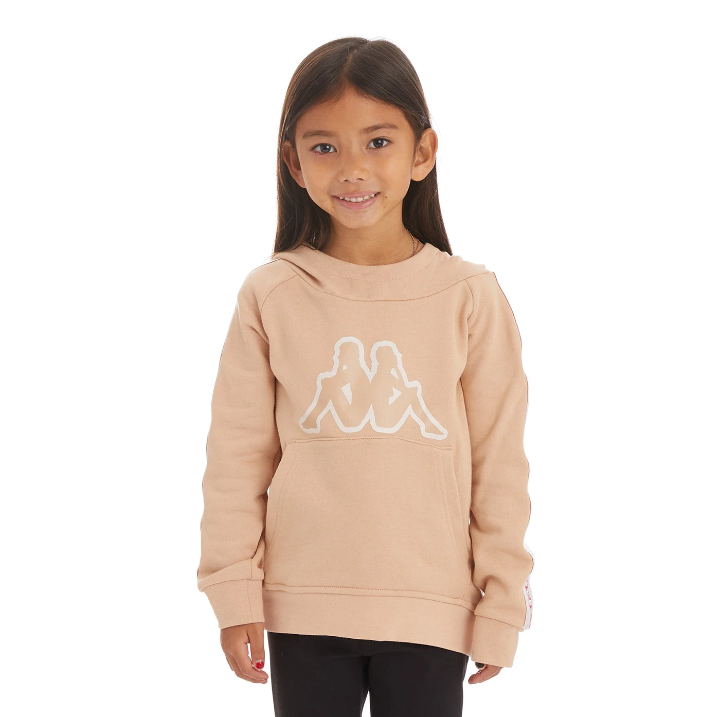 Kids Logo Tape Apet 2 Hoodie - Beige 1 Kids Logo Tape Apet 2 Hoodie - Beige