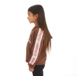 Kids Logo Tape Apet 2 Hoodie - Brown -Kappa 311B7VWY A4T 3