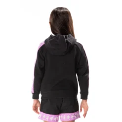 Kids 222 Banda Hurtado 2 Hoodie - Black Smoke Violet -Kappa 311BGMWY D3A 4 scaled