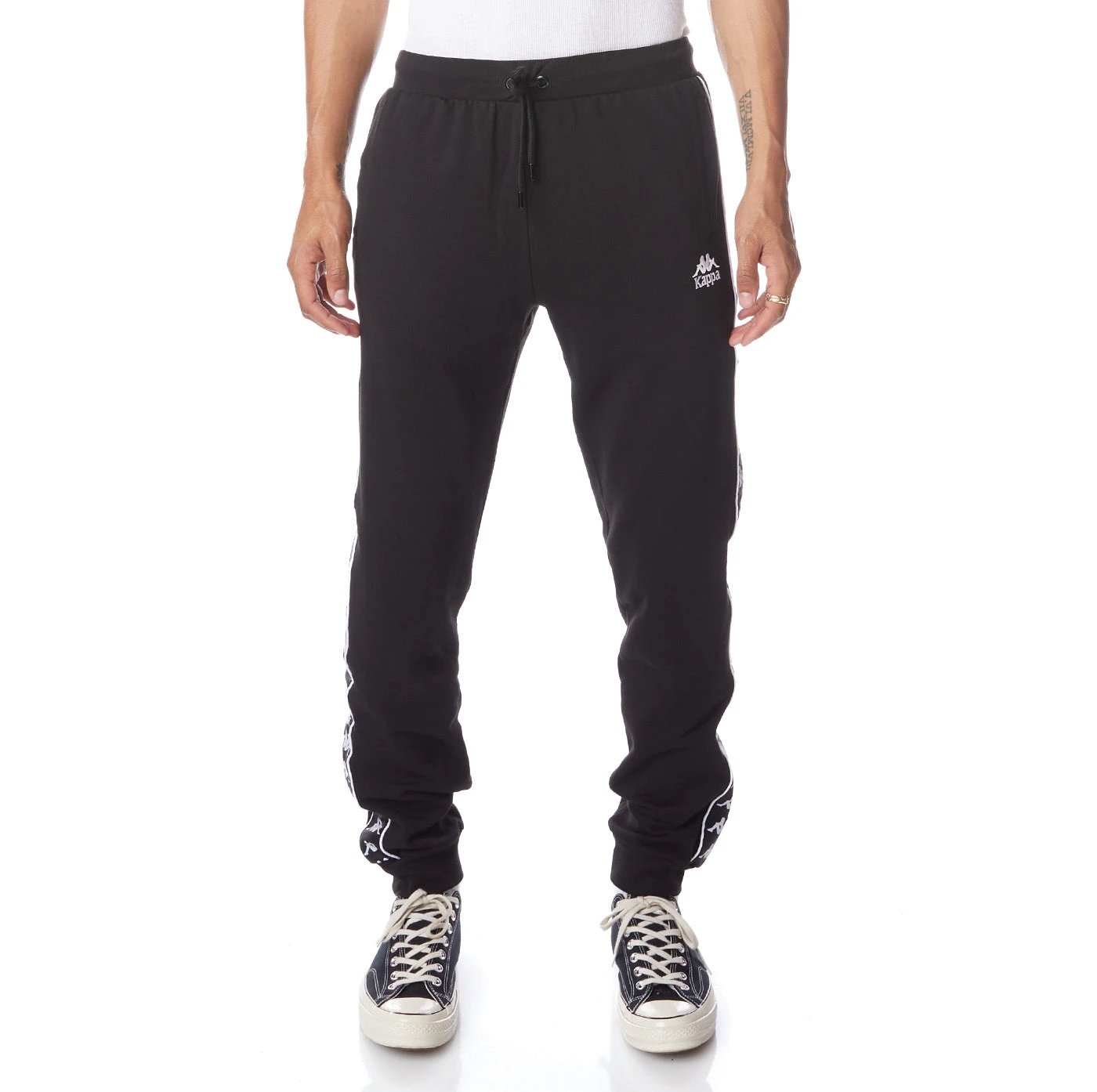222 Banda Alanz 2 Sweatpants - Black White 1 222 Banda Alanz 2 Sweatpants - Black White