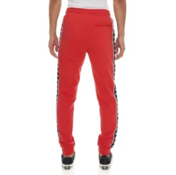 222 Banda Alanz 2 Sweatpants - Red Black -Kappa 311BHCW A2I 4