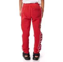 Kids 222 Banda Alanz 2 Sweatpants - Red -Kappa 311BHCWY C5A 4