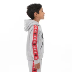 Kids 222 Banda Hurtado 3 Hoodie - Grey -Kappa 311E1TWY A04 4