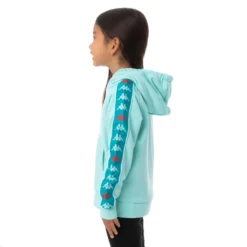 Kids 222 Banda Hurtado 3 Hoodie - Peacock -Kappa 311E1TWY A0Z 2 scaled