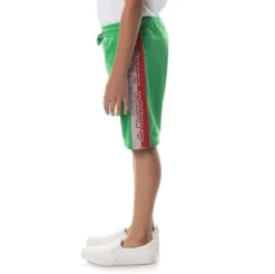 Logo Tape Dasved Shorts - Green -Kappa 311E2BWY A01 3
