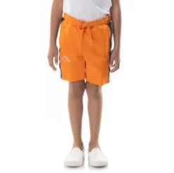 Logo Tape Dasved Shorts - Orange