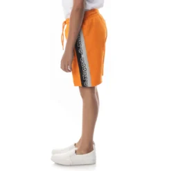 Logo Tape Dasved Shorts - Orange -Kappa 311E2BWY A04 3