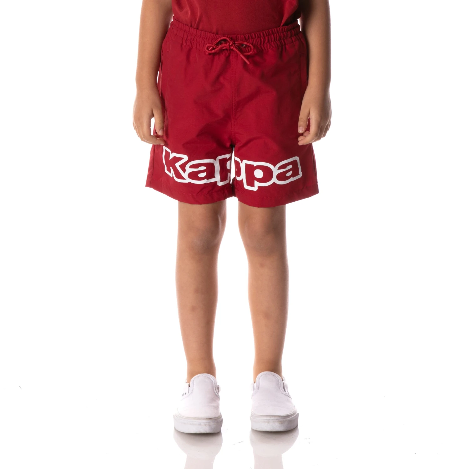 Logo Tape Dolm Shorts - Red 1 Logo Tape Dolm Shorts - Red