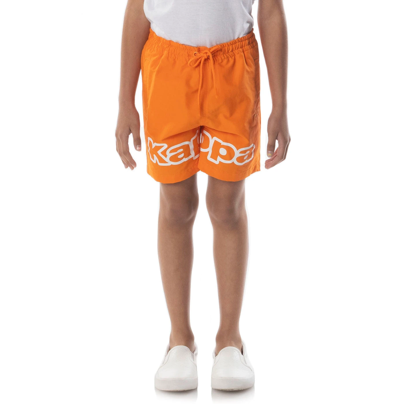 Logo Tape Dolm Shorts - Orange 1 Logo Tape Dolm Shorts - Orange