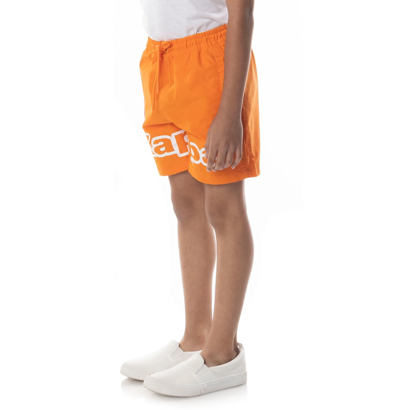 Logo Tape Dolm Shorts - Orange 2 Logo Tape Dolm Shorts - Orange - Image 2