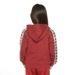 Kids 222 Banda Rocket Hoodie - Maroon Turqoise -Kappa 311T1JWY A08 4
