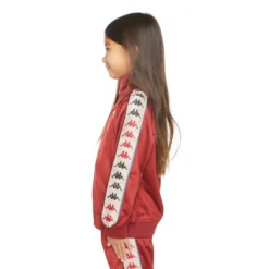 Kids 222 Banda Mercury Track Jacket - Maroon Turqoise -Kappa 311T1PWY A08 3 scaled