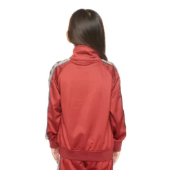 Kids 222 Banda Mercury Track Jacket - Maroon Turqoise -Kappa 311T1PWY A08 4 scaled