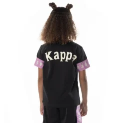 Kids 222 Banda Niji 2 T-Shirt - Black Smoke Violet -Kappa 321E7EWY A00 4