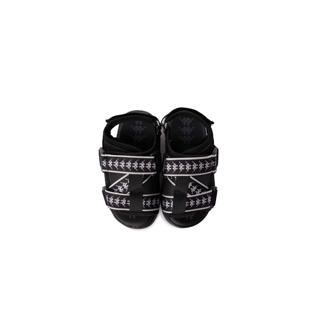 222 Banda Mitel 2 Kids Sandals - Black White 3 222 Banda Mitel 2 Kids Sandals - Black White - Image 3