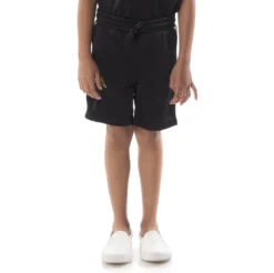 Kids Logo Tape Aedi 2 Shorts - Black Smoke Orange