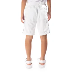Kids Logo Tape Aedi 2 Shorts - White Blue -Kappa 331463WY A6H 4