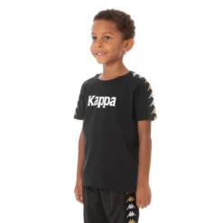 Kids 222 Banda Bendocin T-Shirt - Black Smoke -Kappa 33178MWY VA1