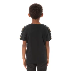Kids 222 Banda Bendocin T-Shirt - Black Smoke -Kappa 33178MWY VA1 3