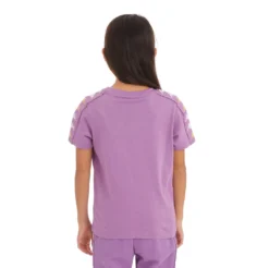 Kids 222 Banda Bendocin T-Shirt - Violet Lavender -Kappa 33178MWY VA2 4