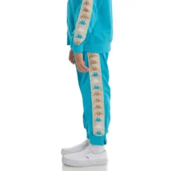 Kids 222 Banda Deky 2 Trackpants - Dark Aqua -Kappa 33192SWY A05 3