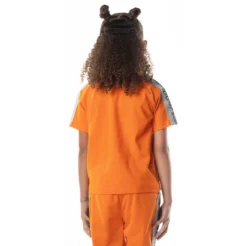 Logo Tape Davirec T-Shirt - Orange -Kappa 331B8EWY A04 4