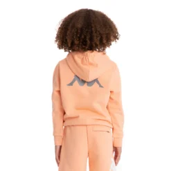Kids Authentic Haris Hoodie - Peach -Kappa 34157DWY A0B 4 scaled
