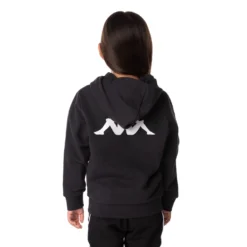 Kids Authentic Haris Hoodie - Black Smoke -Kappa 34157DWY CAF 4 scaled
